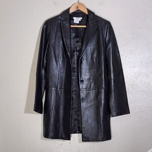 Vertigo 90's Black Leather Women's Jacket